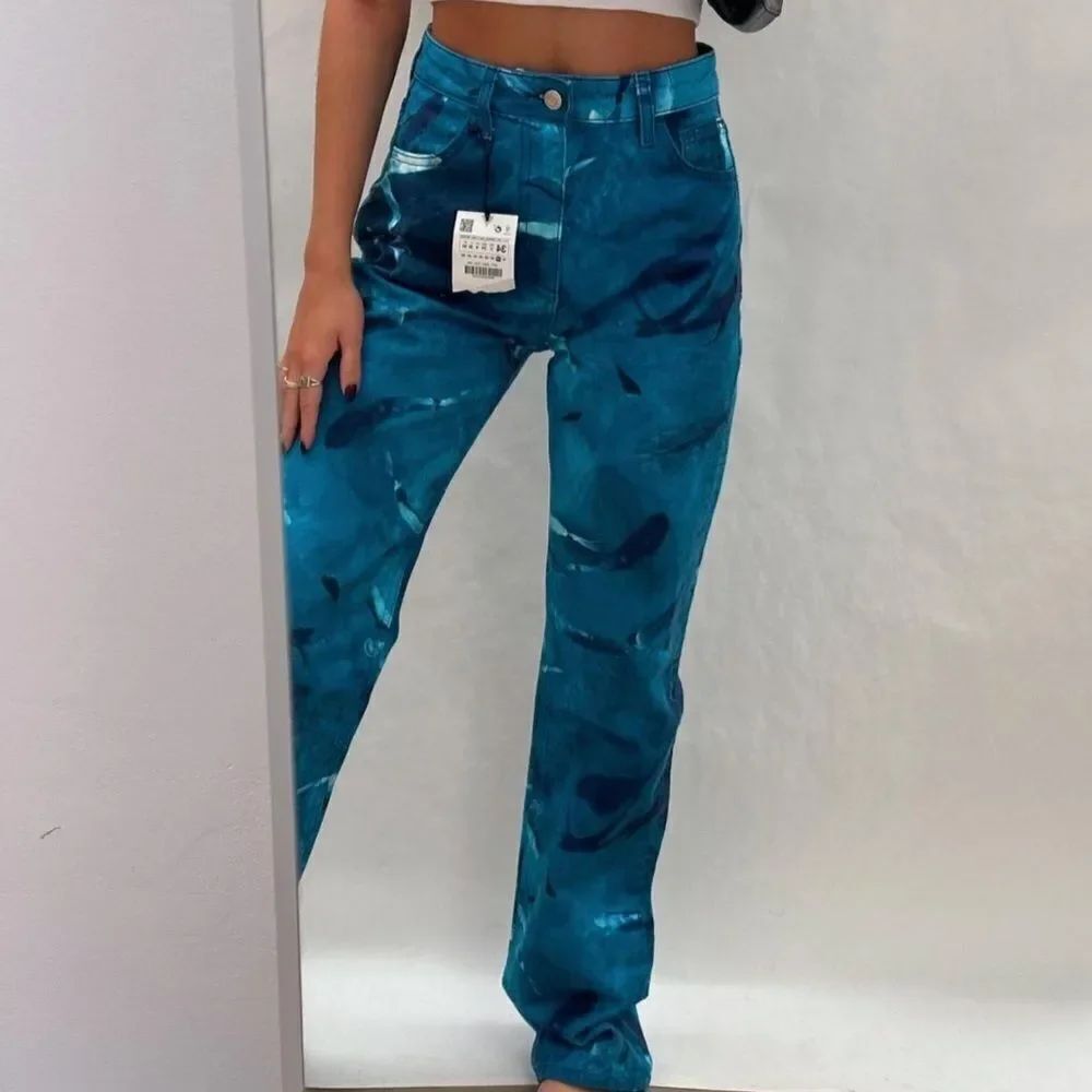 Zara sea printed jeans